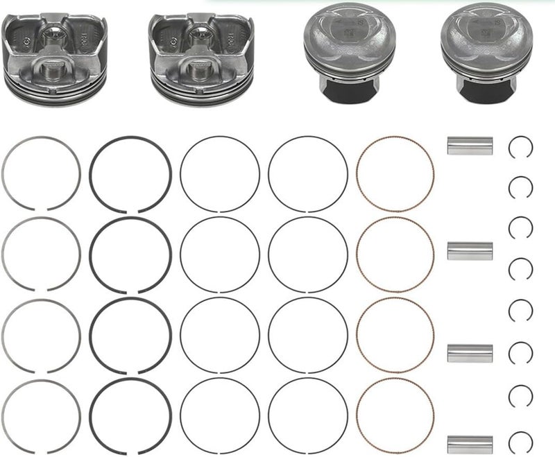 GOIPKO 23040-2G500 Engine Piston Kit with Pin and Snap Ring Oversize + 0.50MM Fit for Hyundai Sonata Kia Sorento Optima 2.4L 2011-2019 Replace# 23410-2G500, 23040-2G510 - Image 1